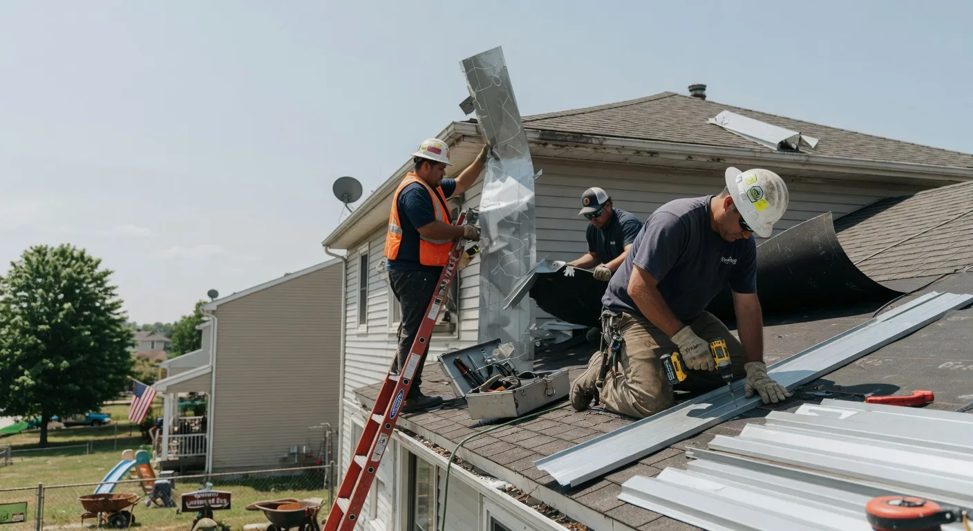 Storm Damage Metal Roof Repair in Sextons Creek, KY